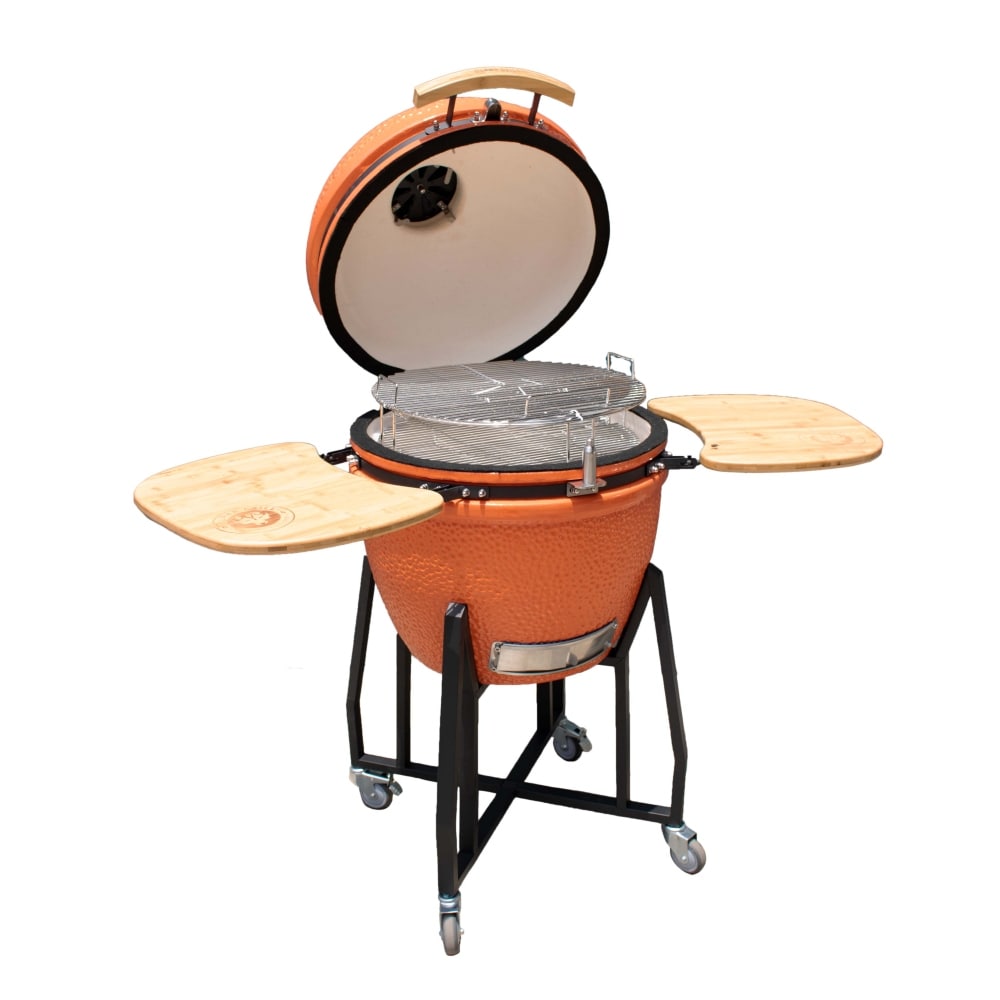 Kamado 22'' en color Naranja Alpha Grill - Parrilla Multifuncional